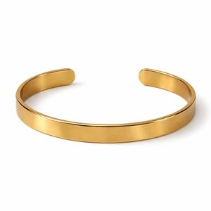 Cuff Gold Bracelet Stainless Steel New